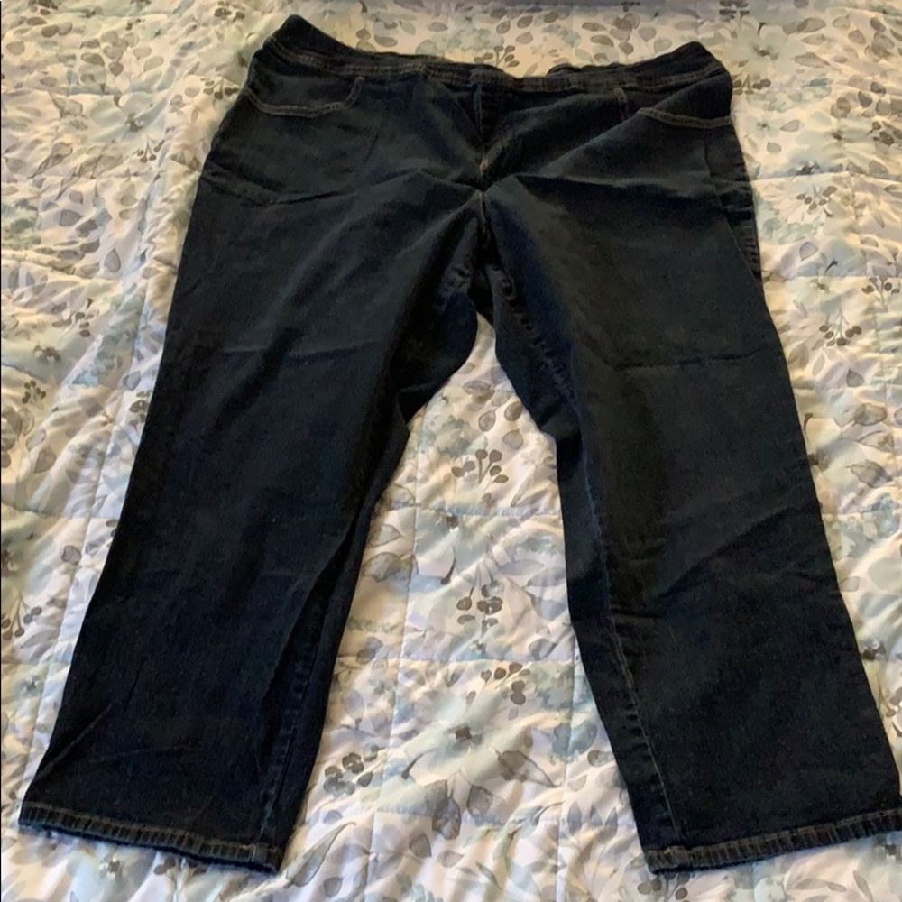 Women’s Pull-On Dark Wash Jeans - Plus